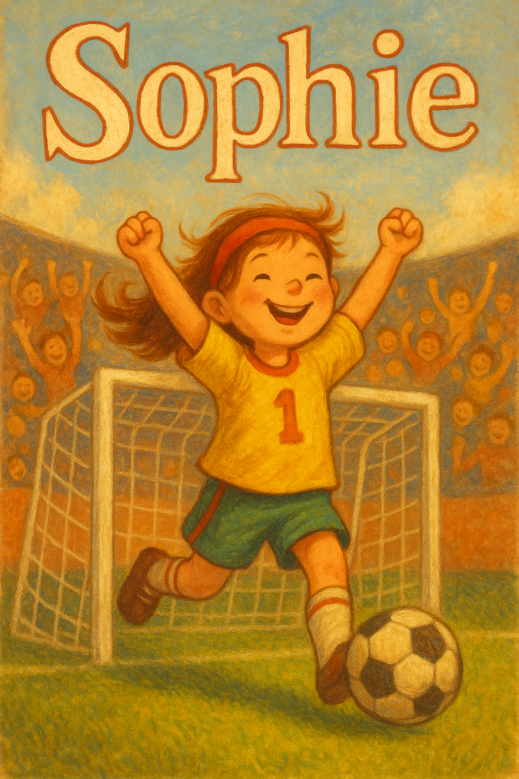 Fußballstadion Poster mit Namen Sophie