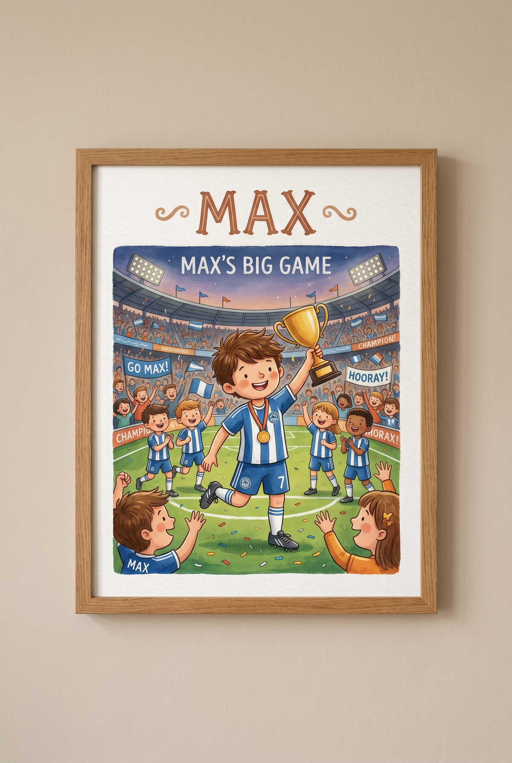 Fußballstadion Poster mit Namen